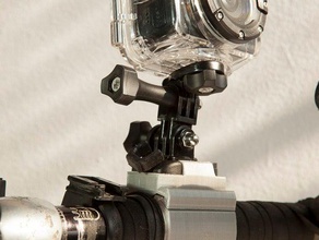 collier du guidon swann freestyle caméra gopro système 3d Impression le cyclisme héros mont pov 3d print model - Mito3D