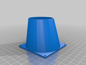 il mio personalizzato parametrico condotto della ventola nico pwr 3d la stampante accessori 3d print model - Mito3D