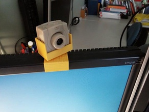 webcam de montagem superior monitor viewsonic computador a tela prateleira 3d print model - Mito3D