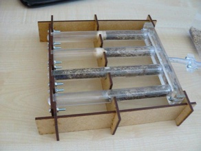 tubo de ensayo ant farm v1 biología antfarm la entomología lasercut 3d print model - Mito3D