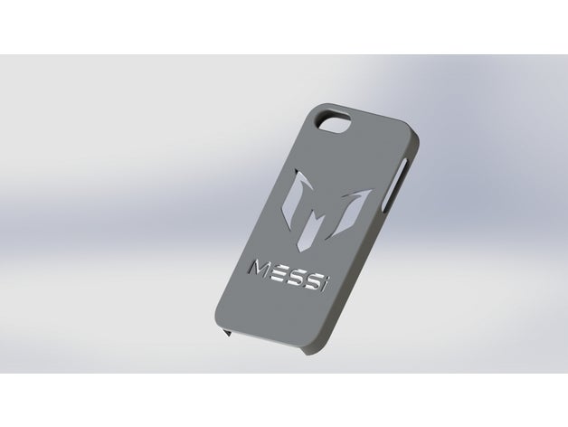 logotipo de messi iphone 5s caso móvil 3D print model - Mito3D