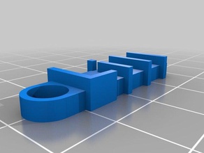 my customized message keychain lill organization 3d print model - Mito3D