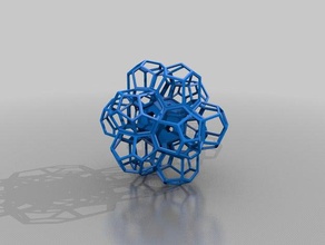 la structure de surface en treillis l'art 3d print model - Mito3D