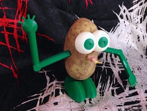 mr vegetable head playsets dualstruder dualstrusion fruit mrvegetablehead openscad potato toy 3d print model - Mito3D