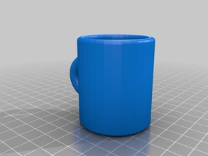 semplice, mezza tazza famiglia forniture 3d print model - Mito3D