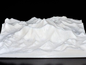 mount everest models earth geography geology map mountain topography 3d print model - Mito3D