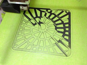 spiral voronoi 120mm fan grille other 3d print model - Mito3D