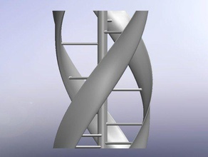 turbina vertical derivada de engenharia osat vawt vento 3d print model - Mito3D