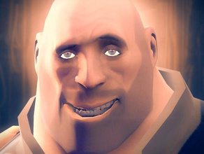 team fortress 2 heavy head video games game 3d print model - Mito3D