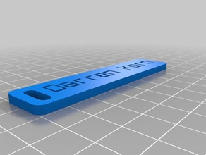 name tag thing organization customized 3d print model - Mito3D