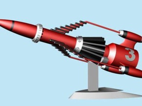 thunderbird 3 des véhicules de modèle fusée l'espace vaisseau spatial tb3 thunderbirds 3d print model - Mito3D