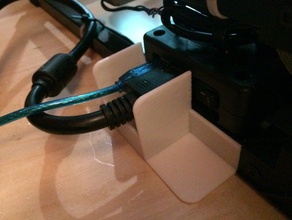 rigidbot cord protector 3d printer accessories rb usb 3d print model - Mito3D