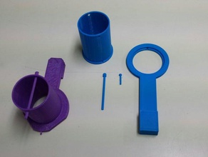 replicator mini large spool holder 3d printer accessories filament small 3d print model - Mito3D