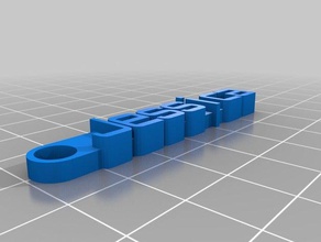 jessica keychain organization customized 3d print model - Mito3D
