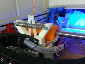 12 mm üst ray dengeleyici rulman bahar creatr exstruder-v6 final yüklendi 3d baskı birdirbir sabitleyici 3d print model - Mito3D