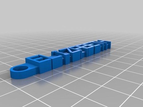 my sisters name organization customized 3d print model - Mito3D