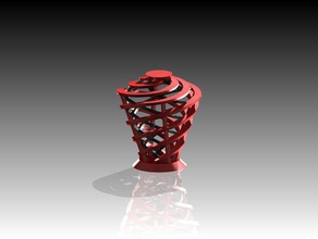 decorative twist sculptures art cool trophy 3d print model - Mito3D