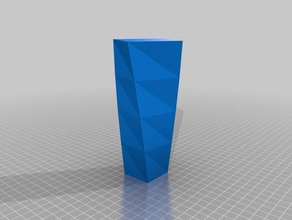 quadrada com tampo em espiral vaso recipientes flor pote 3d print model - Mito3D