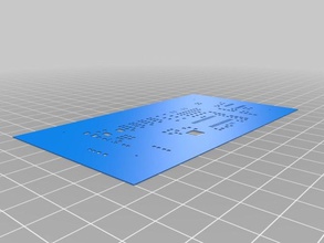 solderscad imprimée en 3d masques de soudure d'autres l'électronique pcb python la l'impression pochoir 3d print model - Mito3D