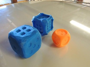 stylish collection dice d6 game magic gathering probability wargaming 3d print model - Mito3D