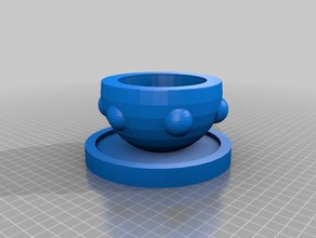 simple vase outdoor garden 3d print model - Mito3D