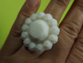 anillo de diamantes imitación joyería 3d print model - Mito3D
