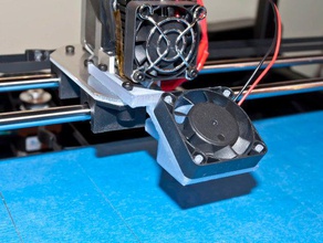 rigidbot cooling fan 3d printer accessories 3d print model - Mito3D