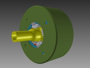 planetary gearbox high reduction ratio 11811 robotics epicyclic gears 3d print model - Mito3D