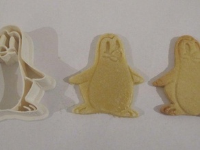 penguen kurabiye kalıbı mutfak yemek 3d print model - Mito3D
