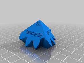 reaktor 23 cubo di ingranaggi interattiva art personalizzato 3d print model - Mito3D