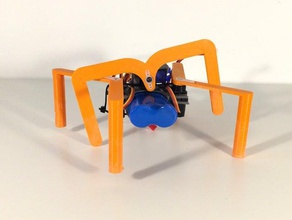 simple hexapode le bricolage servo jouet 3d print model - Mito3D