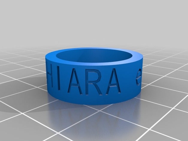 il mio personalizzato anello di chiara louis anelli 3D print model - Mito3D