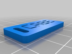 cabe tag organization customized 3d print model - Mito3D