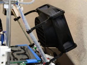 laminar flow shroud 120mm fans 3d printer accessories cooling duct heat bet pla 3d print model - Mito3D