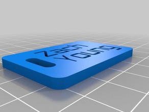 zach young luggage label organization customized 3d print model - Mito3D