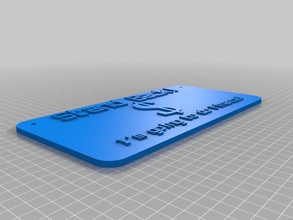 finance warning sign signs logos customized 3d print model - Mito3D