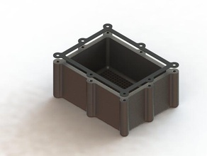 pan maillage de forcer l'élément base pièces 3d print model - Mito3D