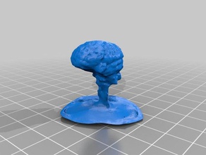 Gehirn Biologie 3d print model - Mito3D