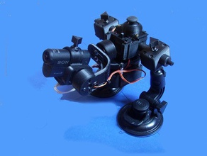 robog gimbal stabilizzatore video standalone per sony as15 gopro23 fotocamera 3d print model - Mito3D