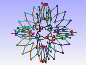 hoberman sphere math art stress reducer 3d print model - Mito3D