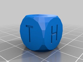 heads tails dice customized 3d print model - Mito3D