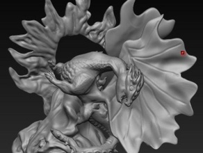 ovo de dragão esculturas ninho 3d print model - Mito3D