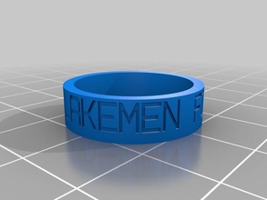 lakemen ring rings customized 3d print model - Mito3D