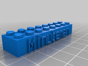 minuteman rotulado de peças lego construção brinquedos personalizado 3d print model - Mito3D
