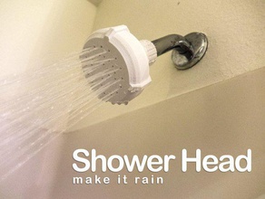 shower head mk1 bathroom 3d erikjdurwoodii faucet fixture household replacement water 3d print model - Mito3D
