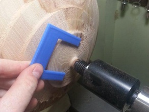 lathewood tournant dimensionnement templategauge de la machine outils customizer le travail du bois 3d print model - Mito3D