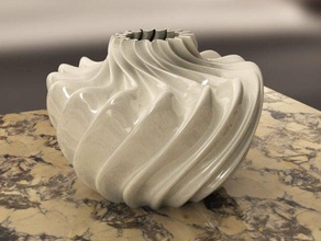 paramétrique vase bol designer sculptures sauterelle rhino3d 3d print model - Mito3D