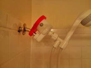 ge shower filter reinforcer bathroom 3d clip household openscad 3d print model - Mito3D