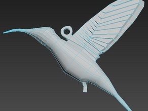 coliber oiseau pendentif bijoux la mode 3d print model - Mito3D