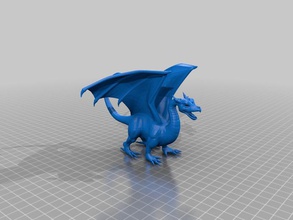 ejderha diğer hayvan heykelcik 3d print model - Mito3D